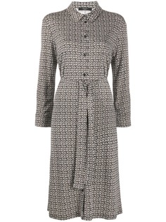 Weekend Max Mara платье с геометричным принтом и поясом на завязке