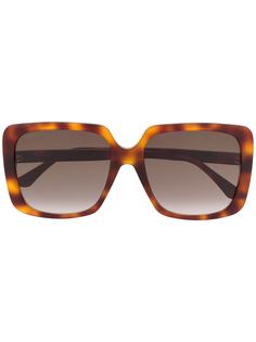 Gucci Eyewear солнцезащитные очки в массивной оправе