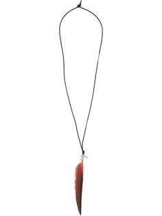 Ann Demeulemeester Feather necklace