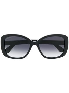Gucci Eyewear солнцезащитные очки в квадратной оправе с логотипом GG