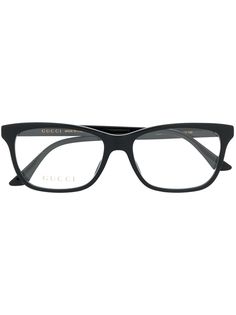 Gucci Eyewear очки в прямоугольной оправе со стразами