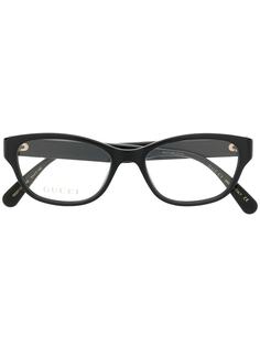 Gucci Eyewear очки в прямоугольной оправе с логотипом GG