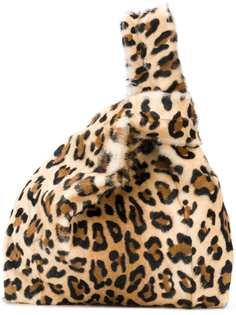 Simonetta Ravizza leopard fur tote bag