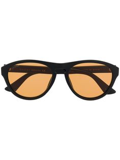 Gucci Eyewear солнцезащитные очки в овальной оправе