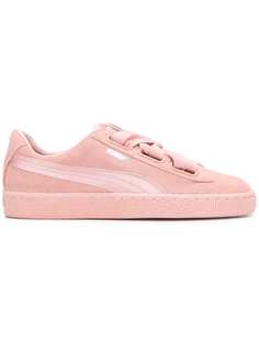 Puma suede heart satin sneaker