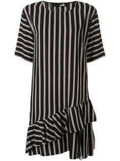 Love Moschino полосатое платье-трапеция с короткими рукавами