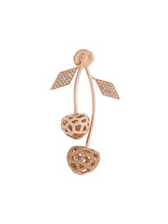 Natasha Zinko золотая серьга Mini Cherry с бриллиантами