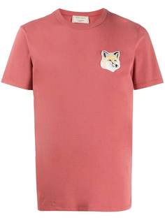 Maison Kitsuné футболка с вышитым логотипом