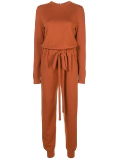 Oscar de la Renta crew neck jumpsuit