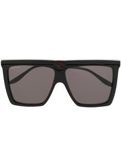 Gucci Eyewear солнцезащитные очки в квадратной оправе