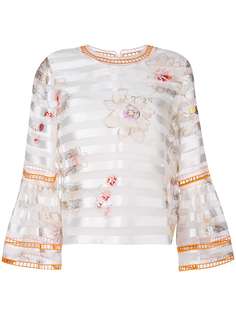 Fendi блузка с цветочным принтом