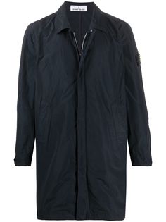 Stone Island пальто с заостренным воротником