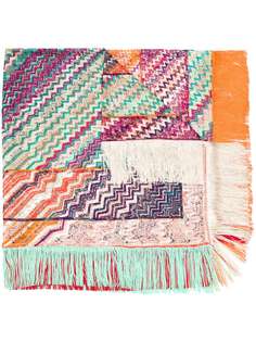 Missoni zig-zag knit long scarf