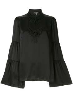 Andrew Gn расклешенная блузка с вышивкой