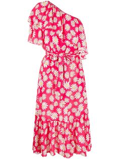 Boutique Moschino платье асимметричного кроя с цветочным принтом