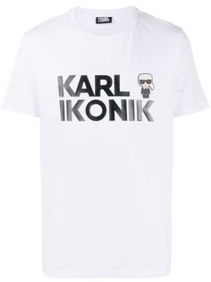 Karl Lagerfeld футболка Ikonik с круглым вырезом