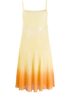 Jacquemus плиссированное платье с эффектом градиента
