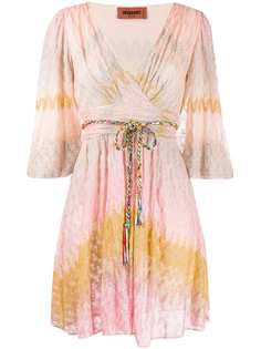 Missoni платье мини с завязками на поясе