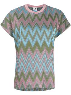 M Missoni блузка с вышивкой зигзаг