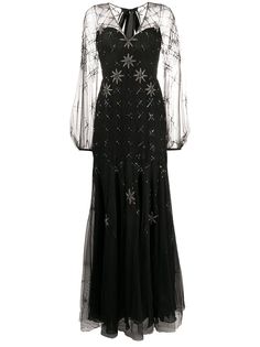 Temperley London декорированное платье с завязками сзади