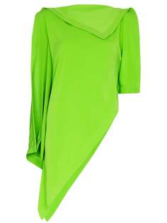 Mm6 Maison Margiela топ асимметричного кроя с драпировкой