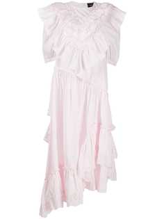 Simone Rocha ruffled asymmetric hem dress