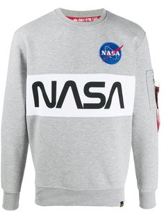 Alpha Industries толстовка NASA с круглым вырезом