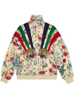 Gucci куртка из джерси с нашивками