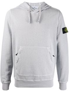 Stone Island худи с нашивкой-логотипом