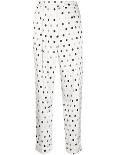 Ermanno Scervino брюки с завышенной талией и узором в горох