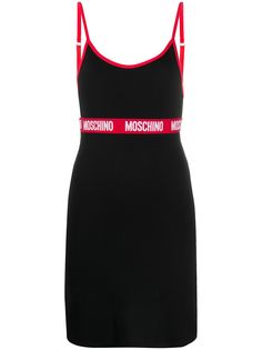 Moschino ночная сорочка с логотипом