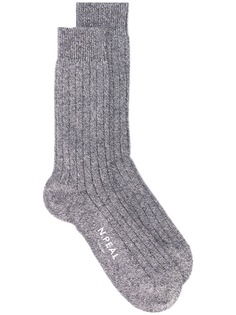 N.Peal носки в рубчик с логотипом