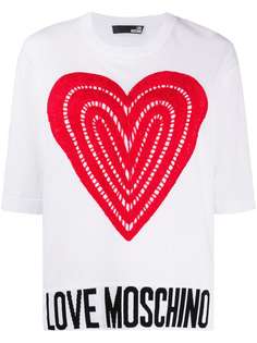 Love Moschino топ в технике кроше