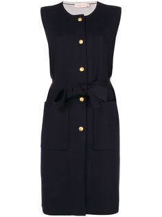 Tory Burch sleeveless fitted cardi-coat