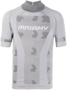 MISBHV футболка с высоким воротником и логотипом