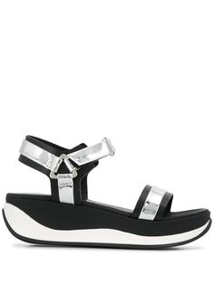 Pollini two-tone platform sole sandals