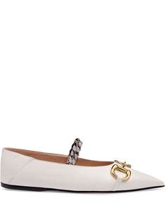 Gucci балетки с пряжкой Horsebit