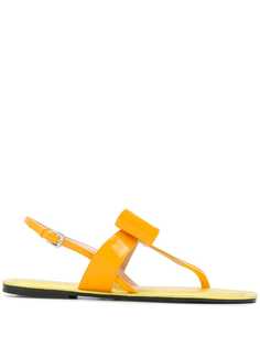 Pollini bow detail flat sandals