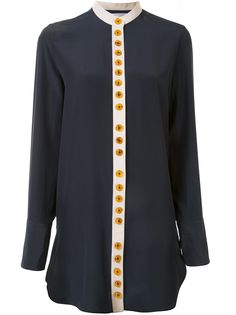 Jil Sander рубашка оверсайз с круглым вырезом