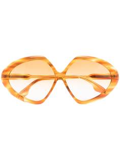 Victoria Beckham Eyewear солнцезащитные очки Butterfly в массивной оправе