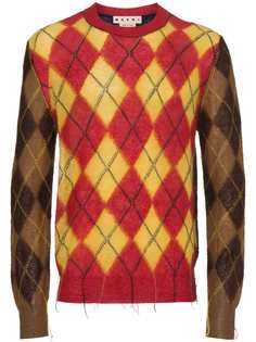 Marni свитер с ромбовидным узором