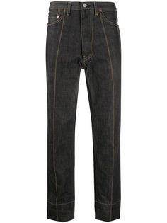 Yohji Yamamoto укороченные джинсы