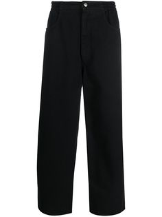Mm6 Maison Margiela укороченные джинсы широкого кроя