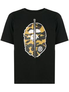 BAPE футболка с принтом