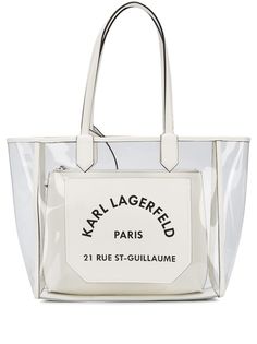 Karl Lagerfeld маленькая прозрачная сумка-тоут K/Journey
