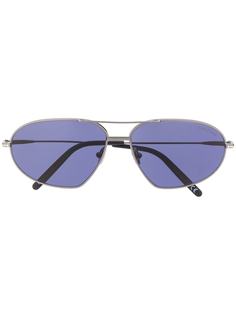 Tom Ford Eyewear солнцезащитные очки в овальной оправе