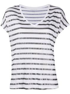 Majestic Filatures футболка в полоску с эффектом металлик