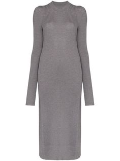 Maison Margiela длинный джемпер в рубчик