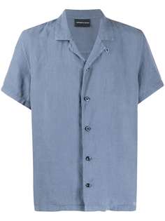 Emporio Armani приталенная рубашка с короткими рукавами