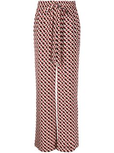 DVF Diane von Furstenberg брюки палаццо с геометричным узором